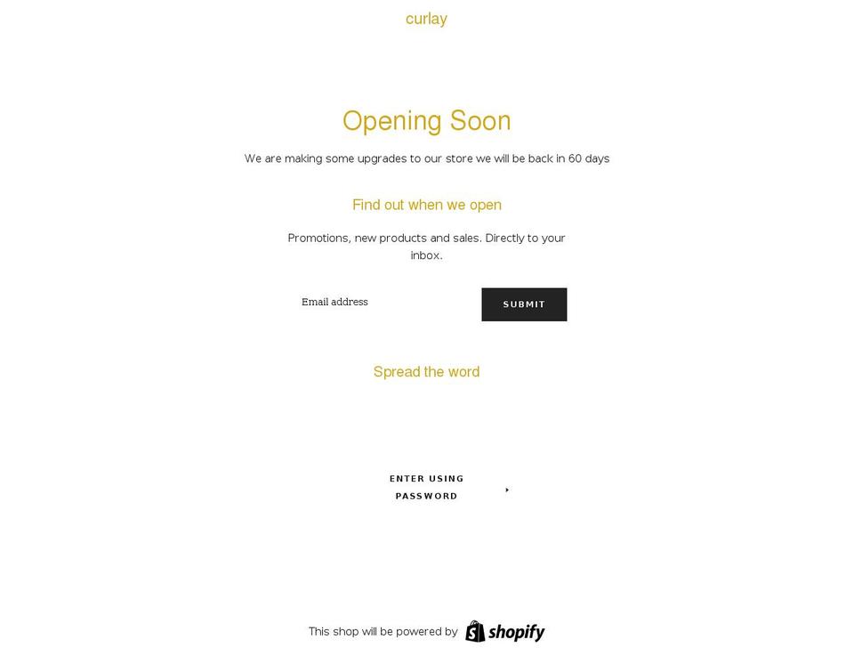 curlay.com shopify website screenshot