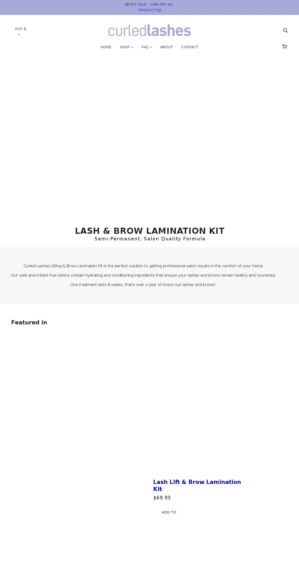 Optimization BT Shopify theme site example curledlashes.com