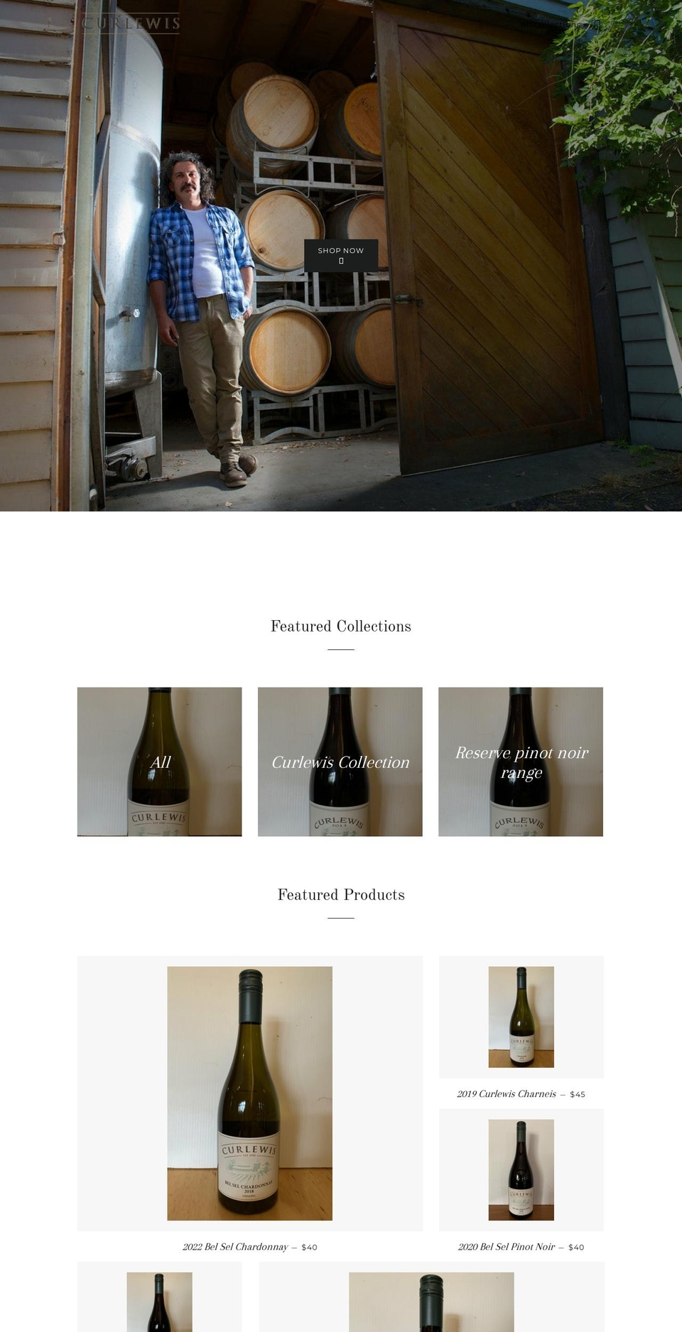 curlewis-test.myshopify.com shopify website screenshot