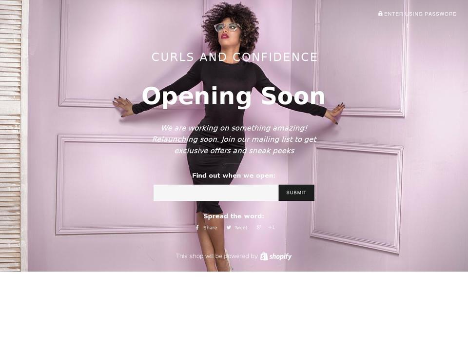 curlsandconfidence.ca shopify website screenshot