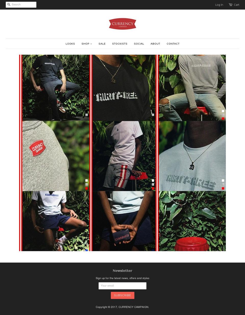 currencycampaign.com shopify website screenshot