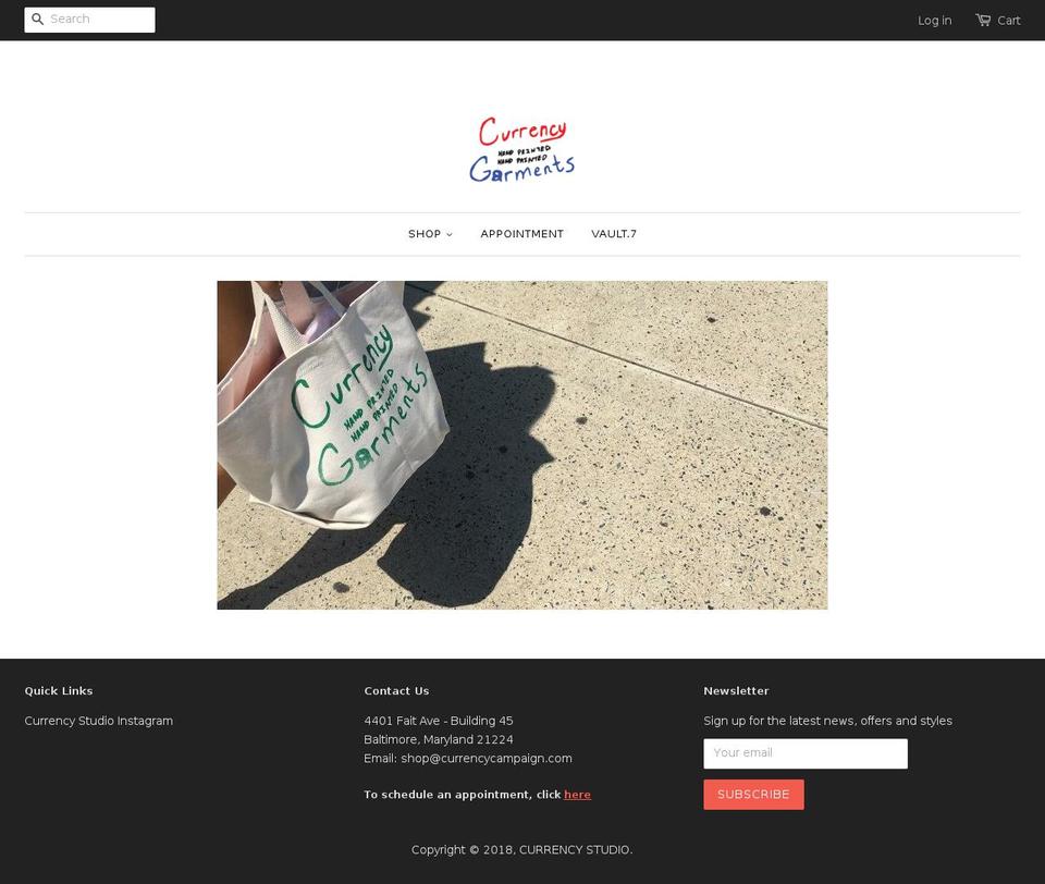 currencymichaels.com — Shopify storefront screenshot