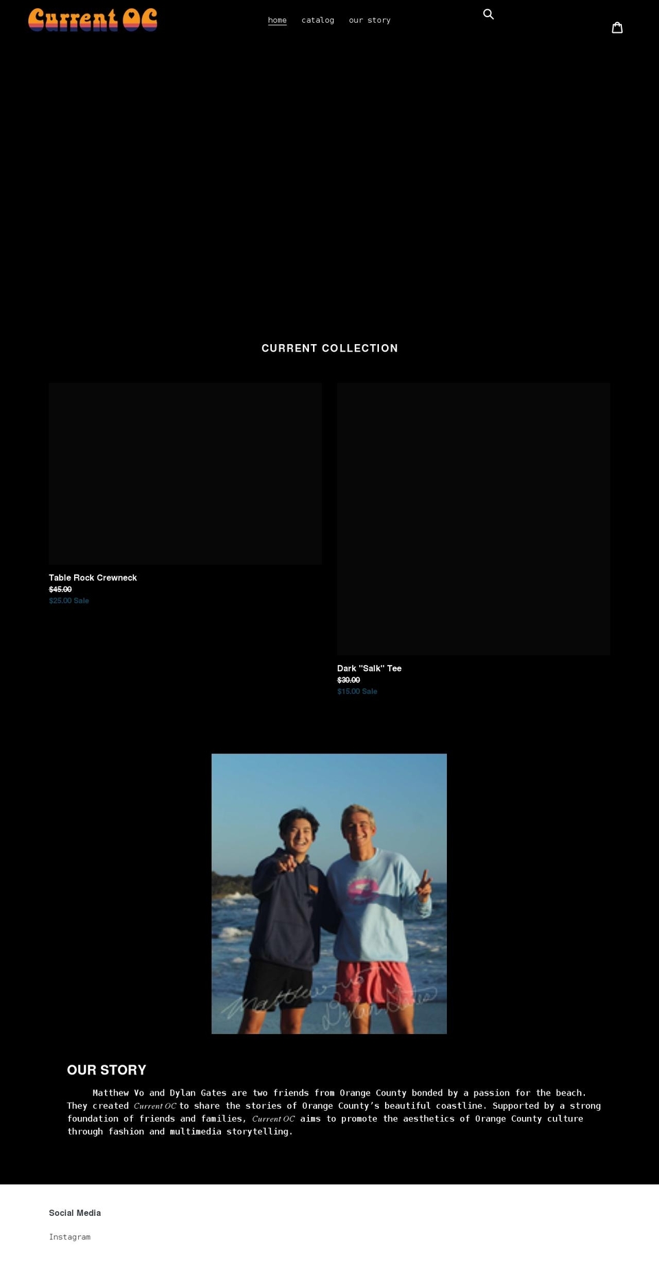 currentoc.com shopify website screenshot