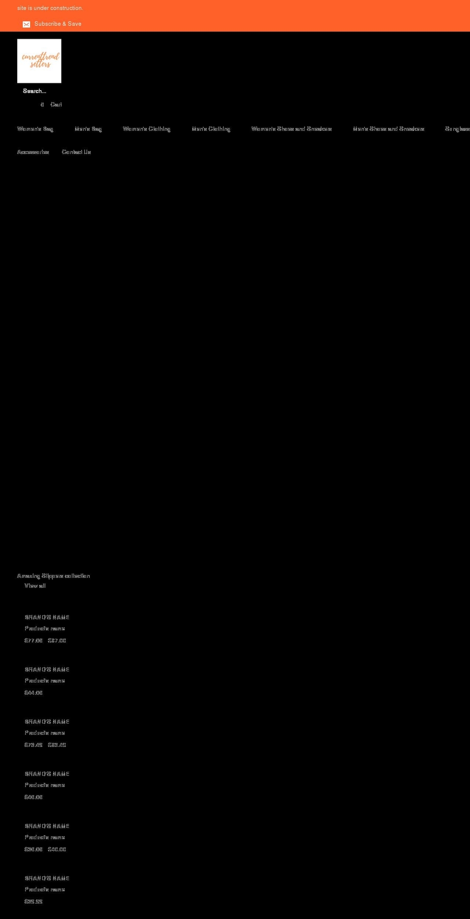currenttrendsetters.com shopify website screenshot