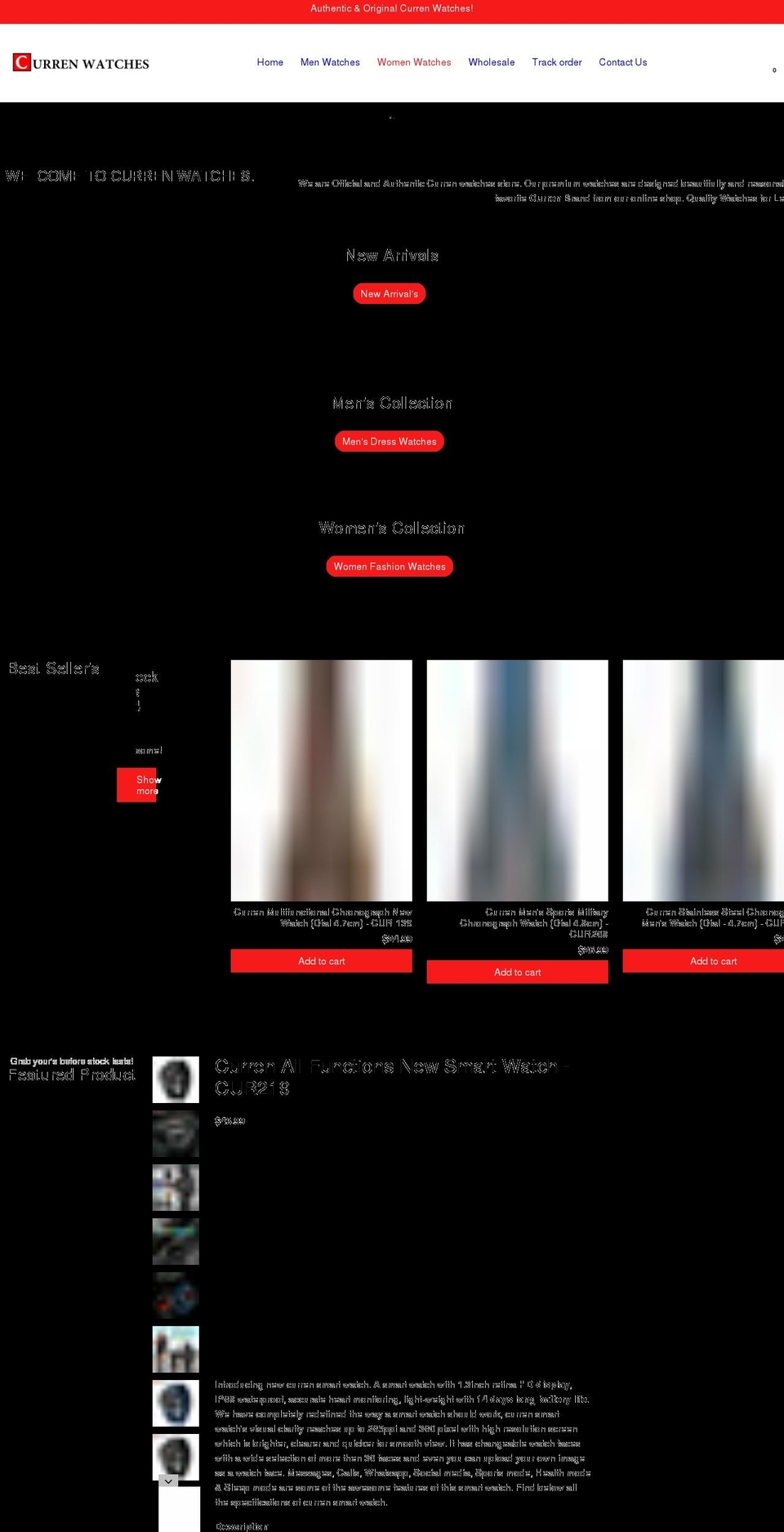 currenwatches-com.myshopify.com — Shopify storefront screenshot