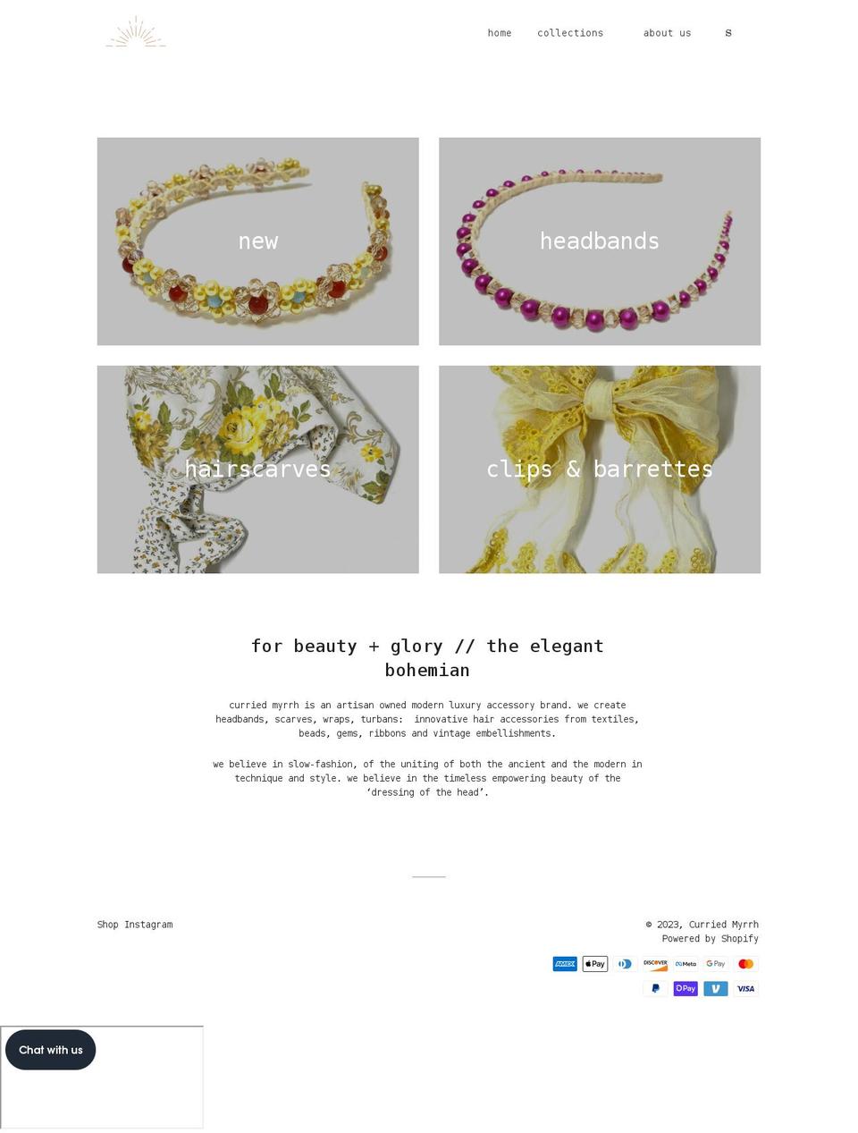 curriedmyrrh.com shopify website screenshot