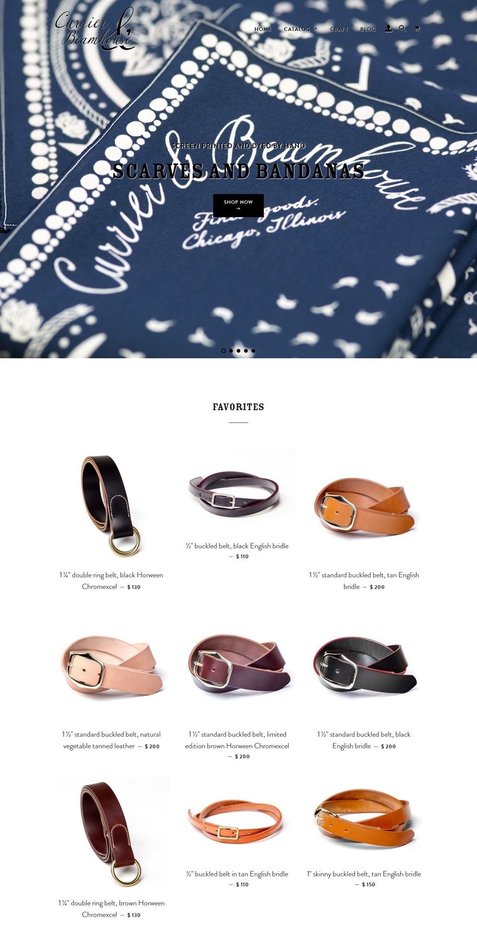 currierandbeamhouse.com shopify website screenshot
