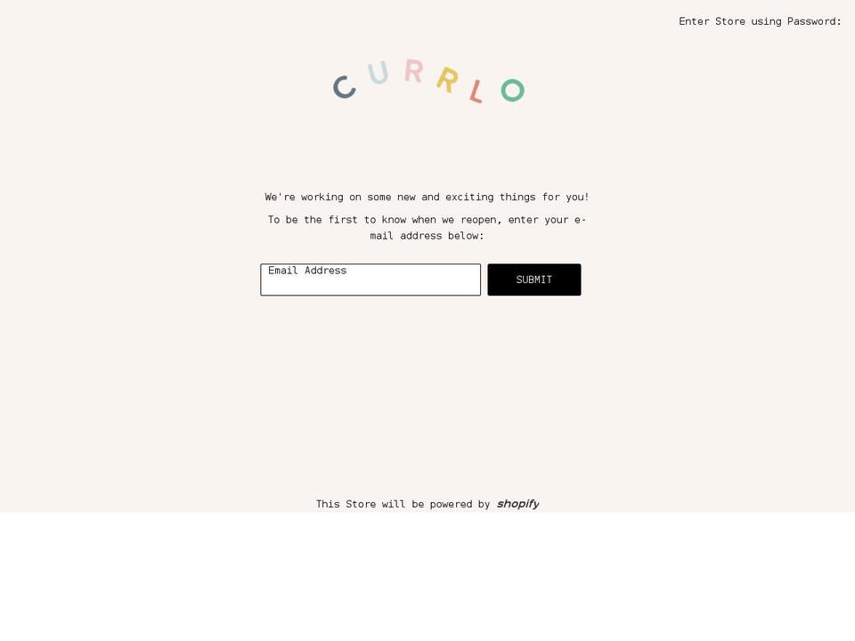 currlo.com shopify website screenshot