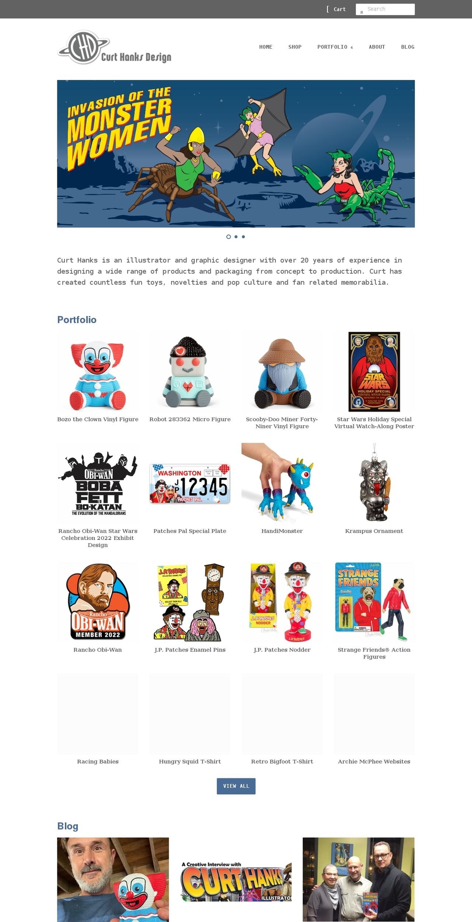 curthanksdesign.com shopify website screenshot