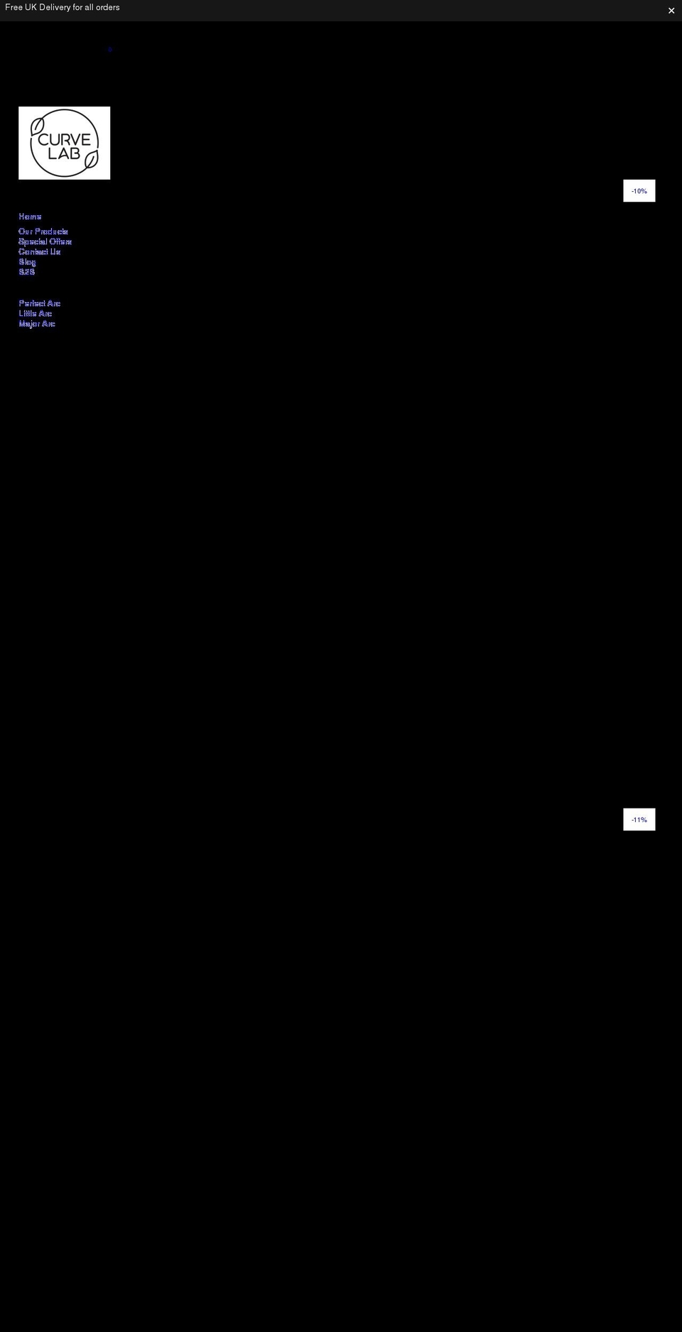 curve-lab.co.uk shopify website screenshot