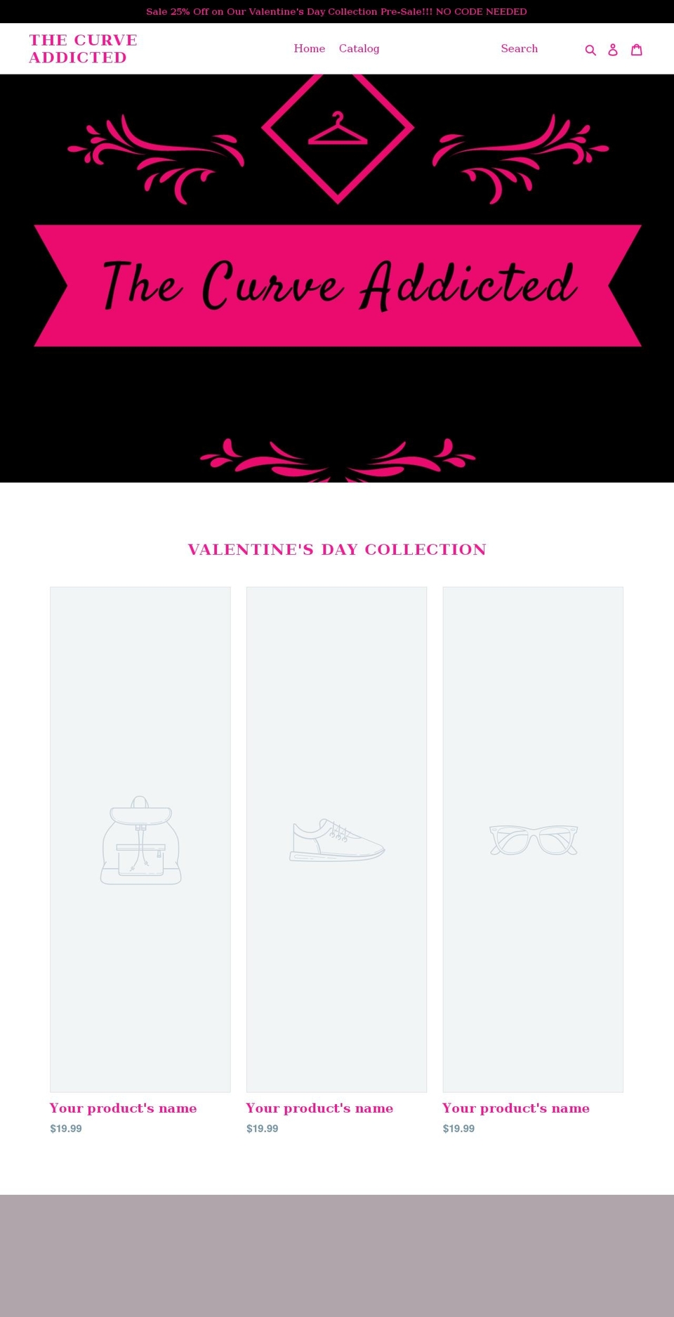 curveaddicted.com shopify website screenshot