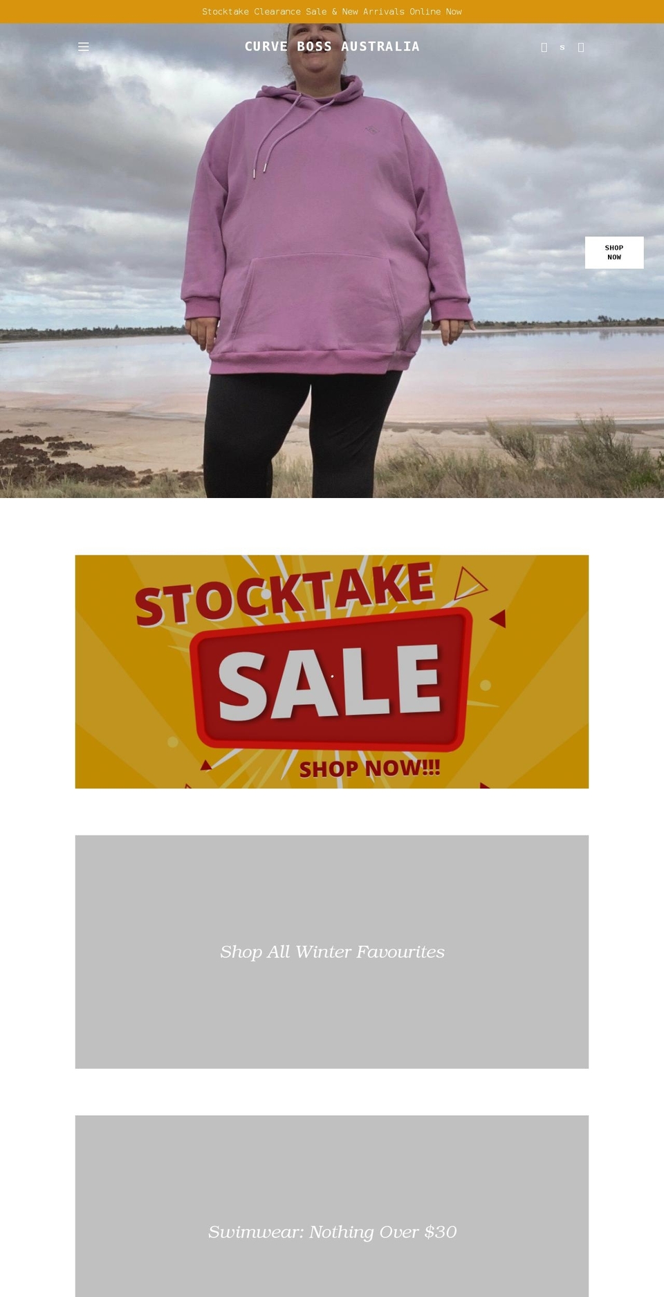 curvebossaustralia.com.au shopify website screenshot