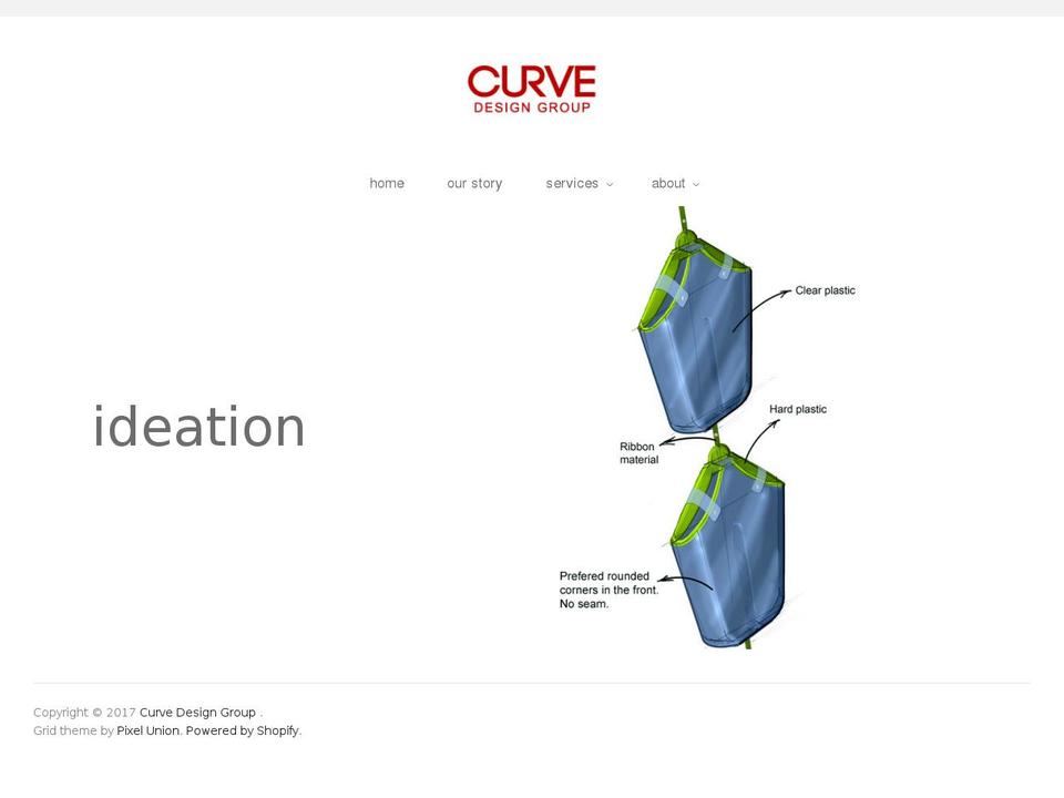 curvedesigngroup.com shopify website screenshot