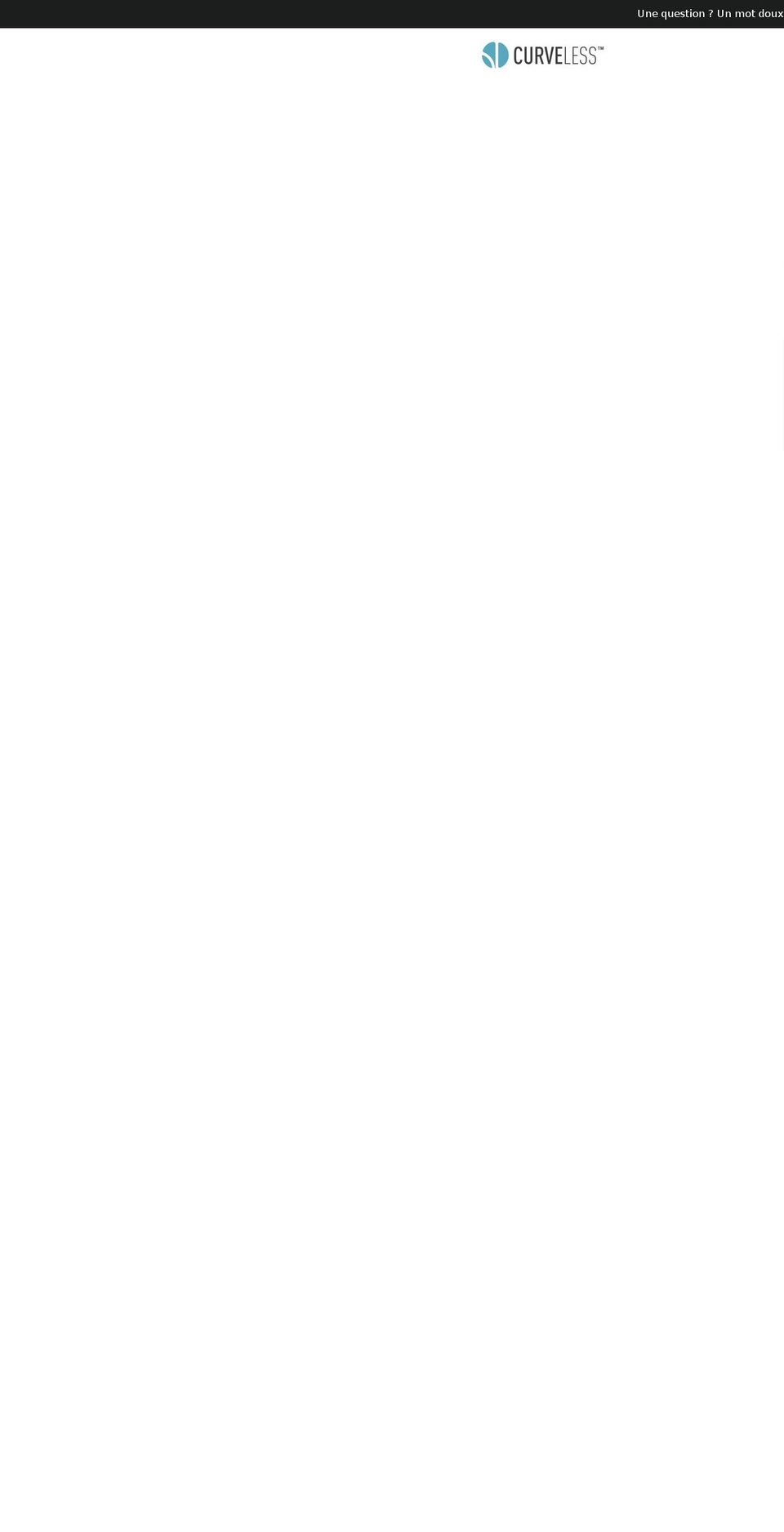 curveless.fr shopify website screenshot