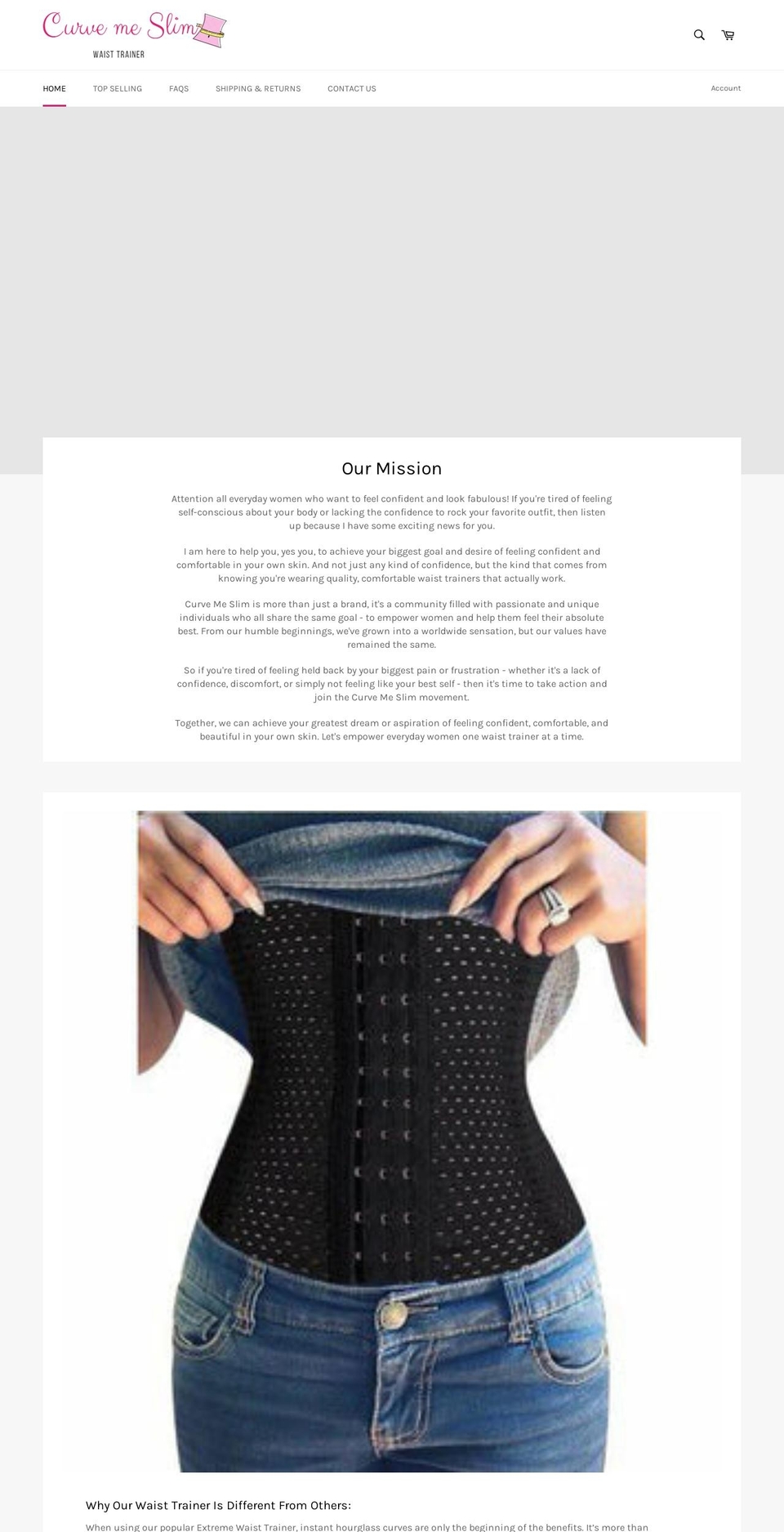 curvemeslim.com shopify website screenshot