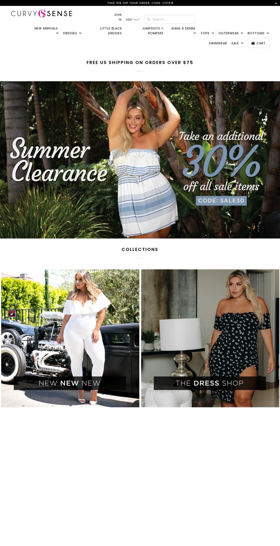 curvesense.com — Shopify storefront screenshot