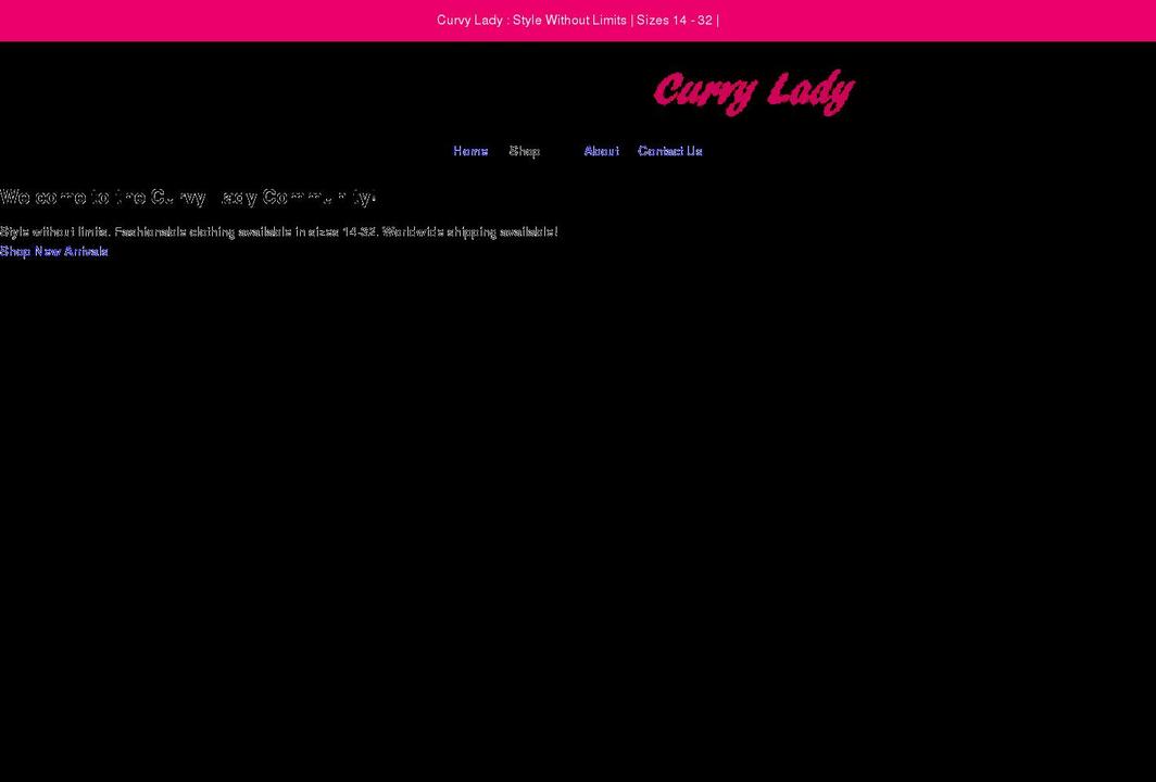 curvylady.ie shopify website screenshot