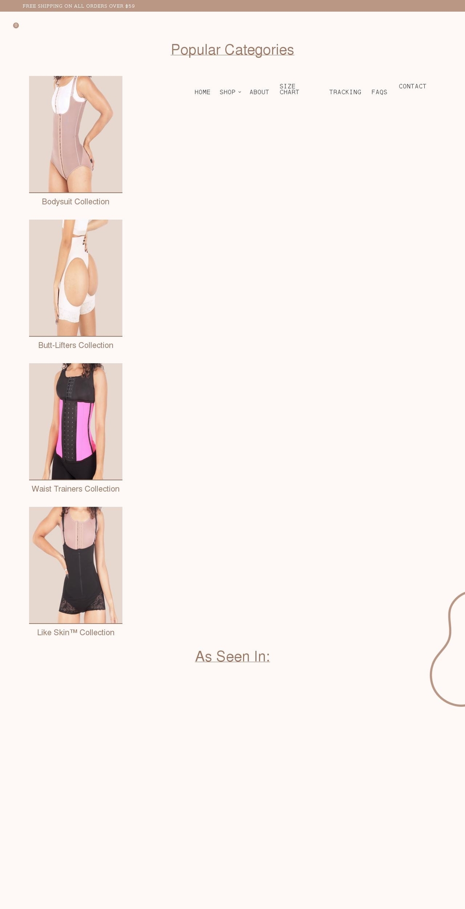 curvymania.com shopify website screenshot
