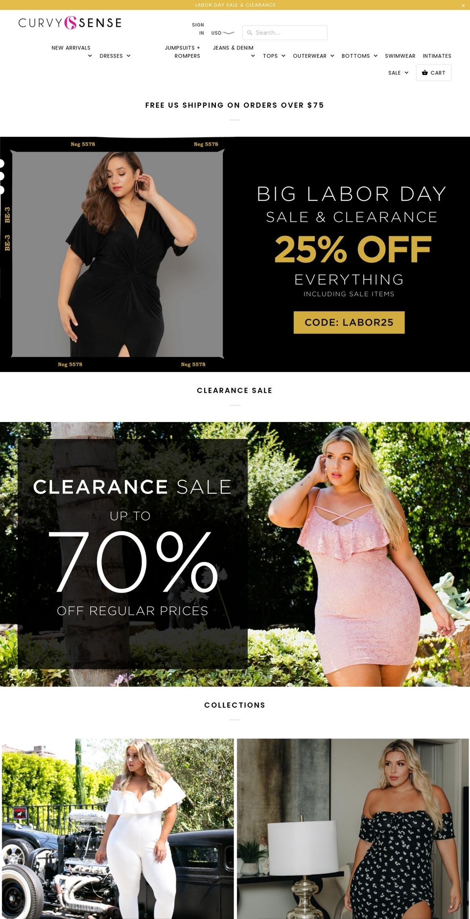 curvypop.com — Shopify storefront screenshot