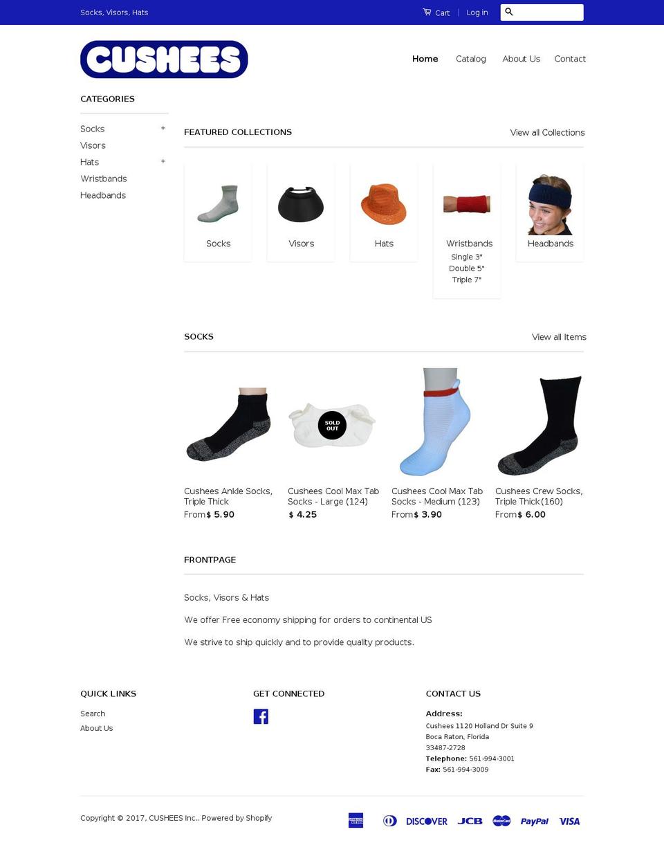 cushees.com shopify website screenshot