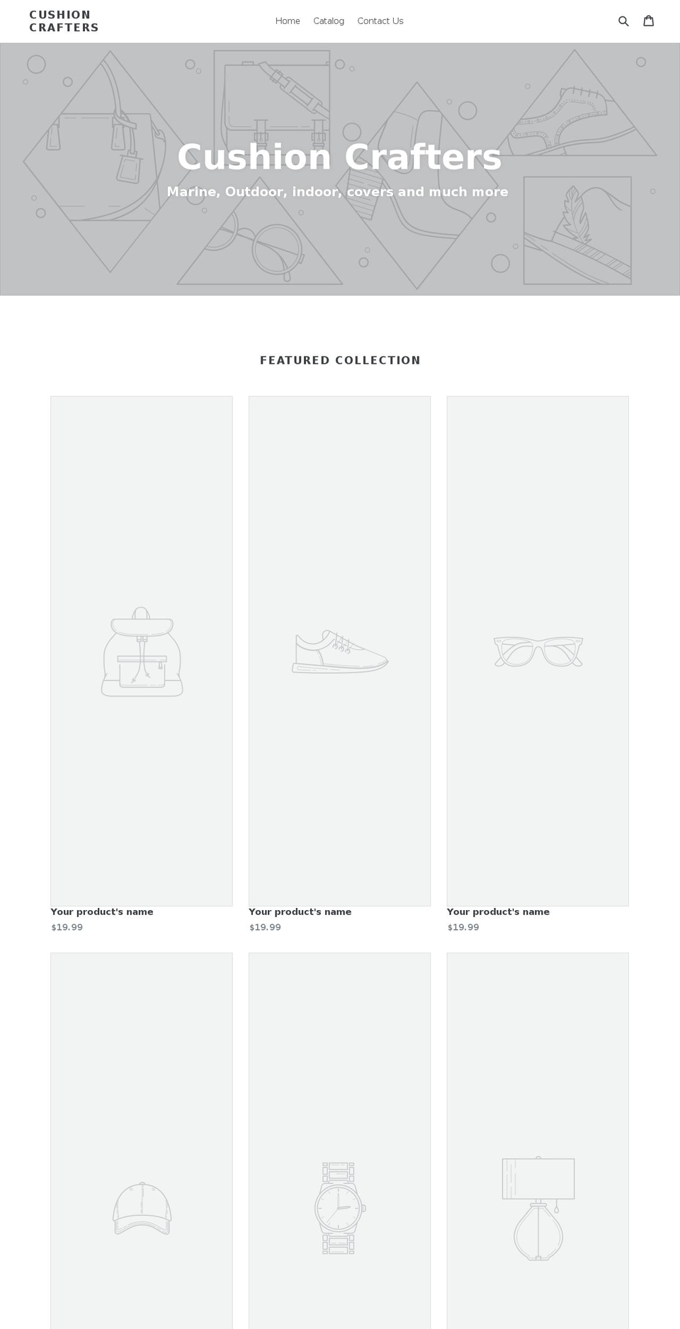 cushioncrafter.com — Shopify storefront screenshot