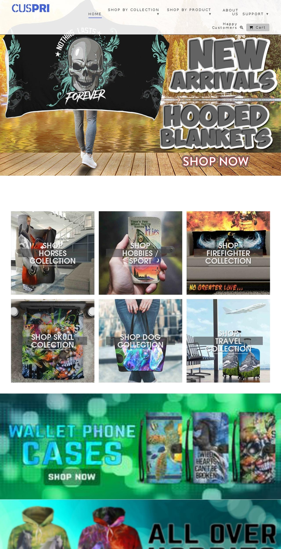 cuspri.com — Shopify storefront screenshot