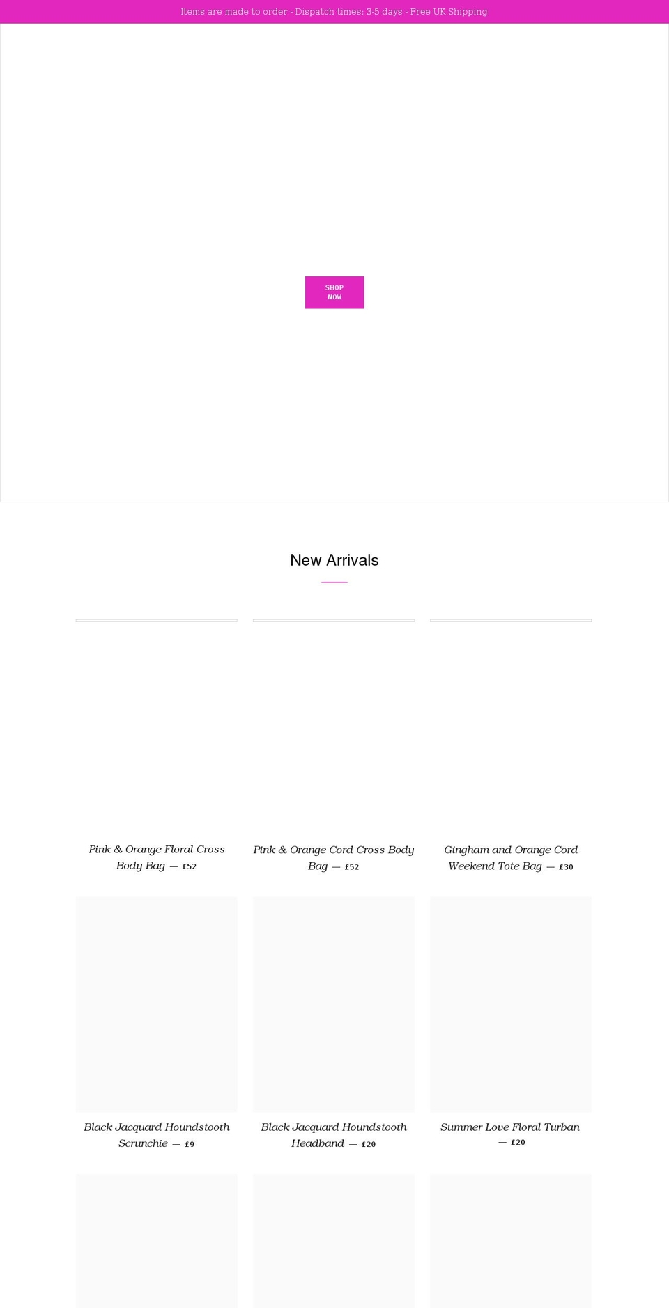 custardcloth.com shopify website screenshot