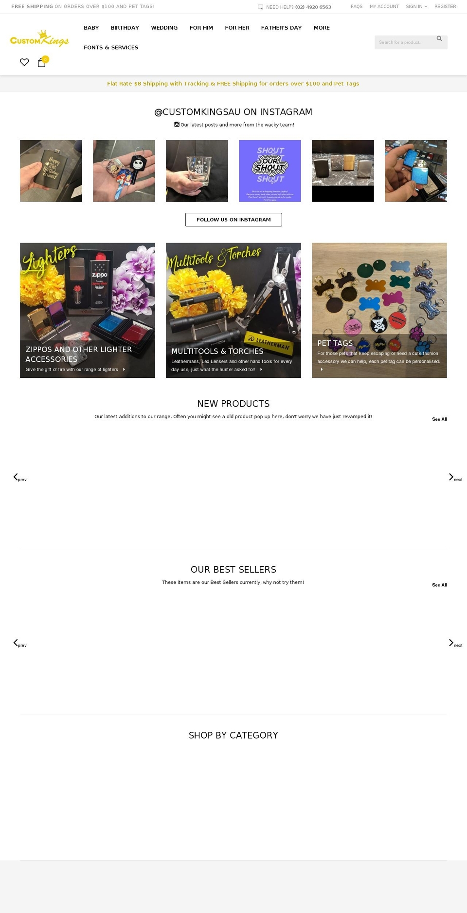 comeback-infant-r12 Shopify theme site example custkings.com