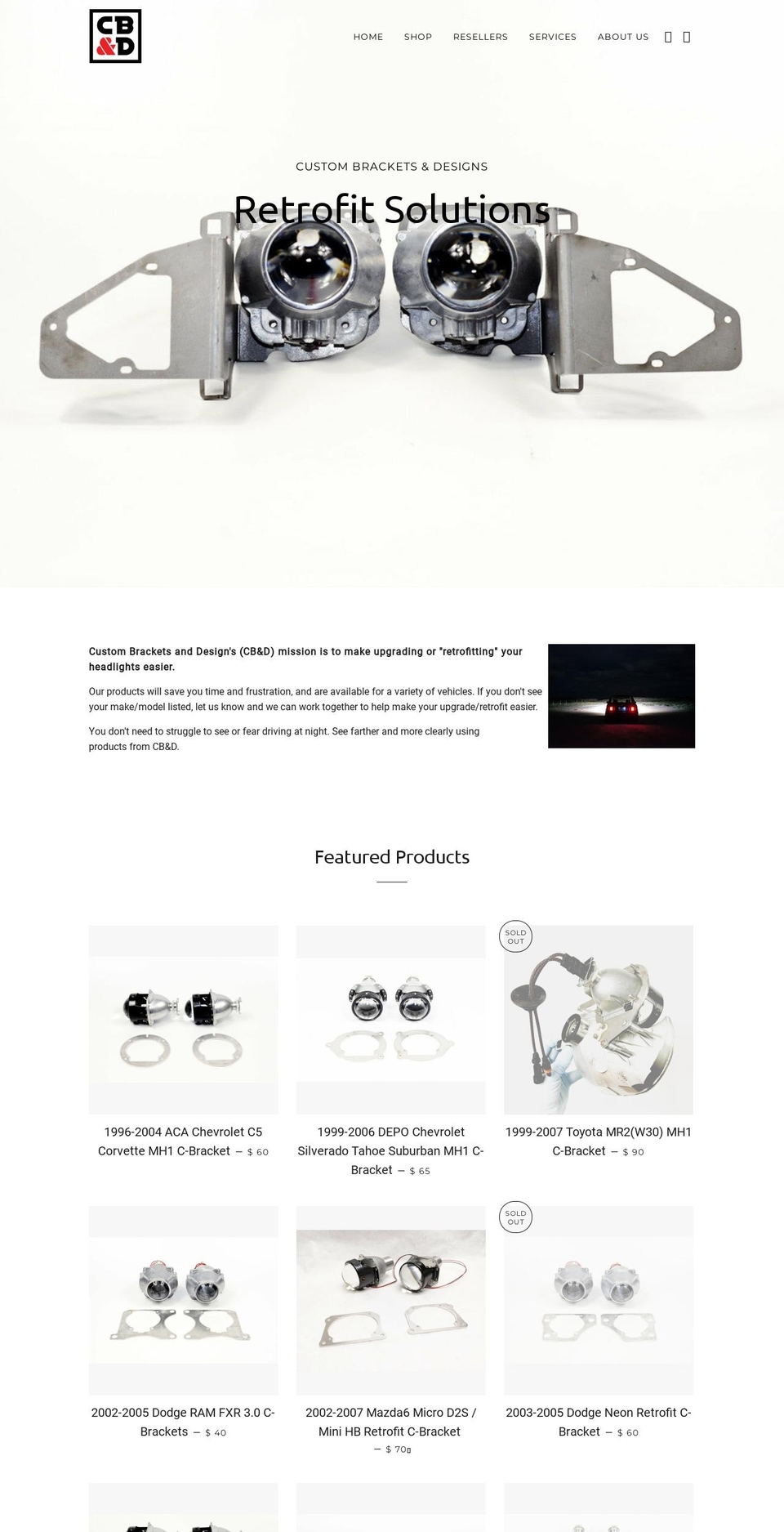 custom-brackets-designs.myshopify.com shopify website screenshot