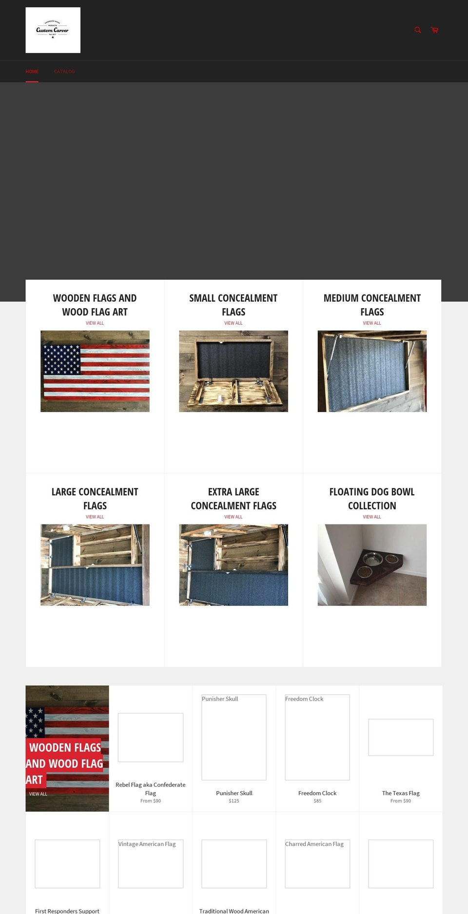 custom-carver.com — Shopify storefront screenshot