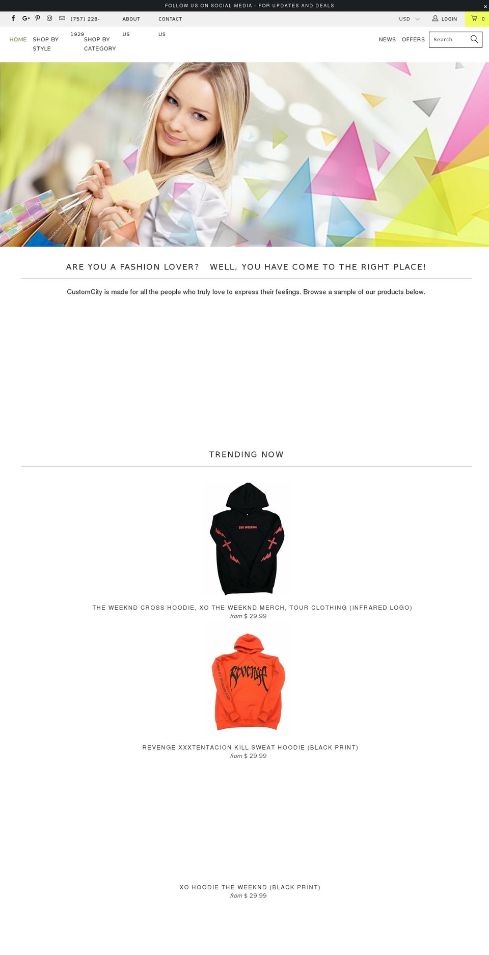 Copy of custom city Shopify theme site example custom-city.com