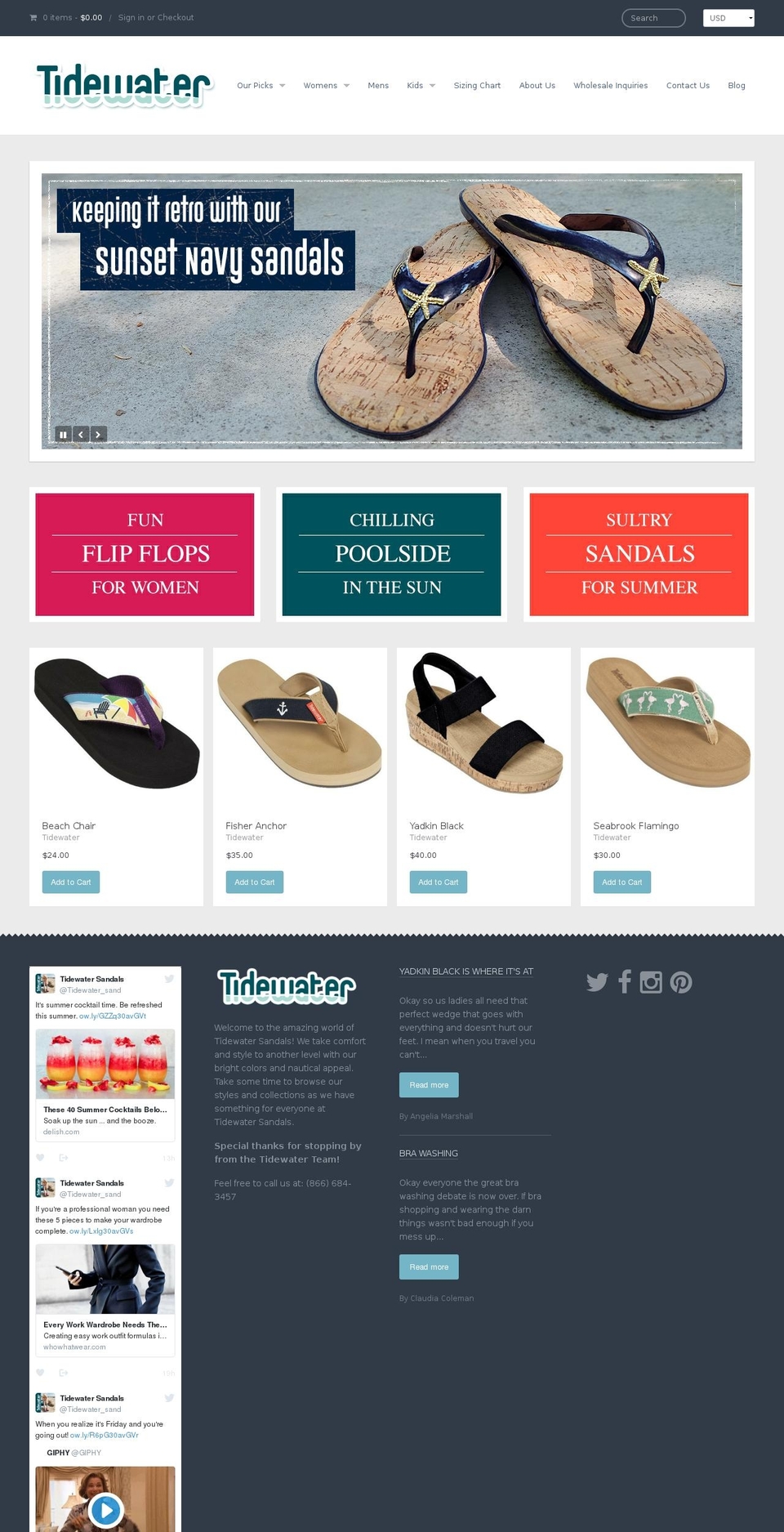 custom-sandals.com shopify website screenshot