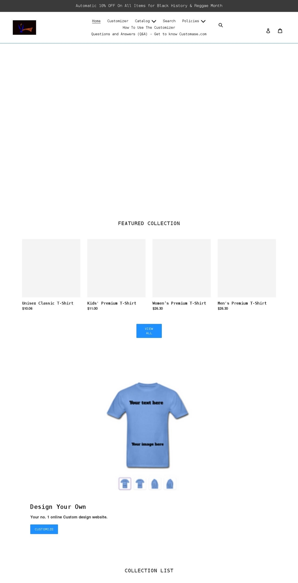 customase.com shopify website screenshot