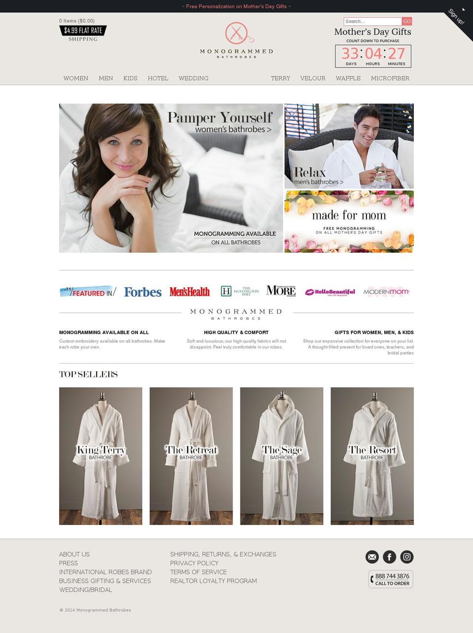 MB Bold Product Options Jan 2016 Shopify theme site example custombathrobes.com