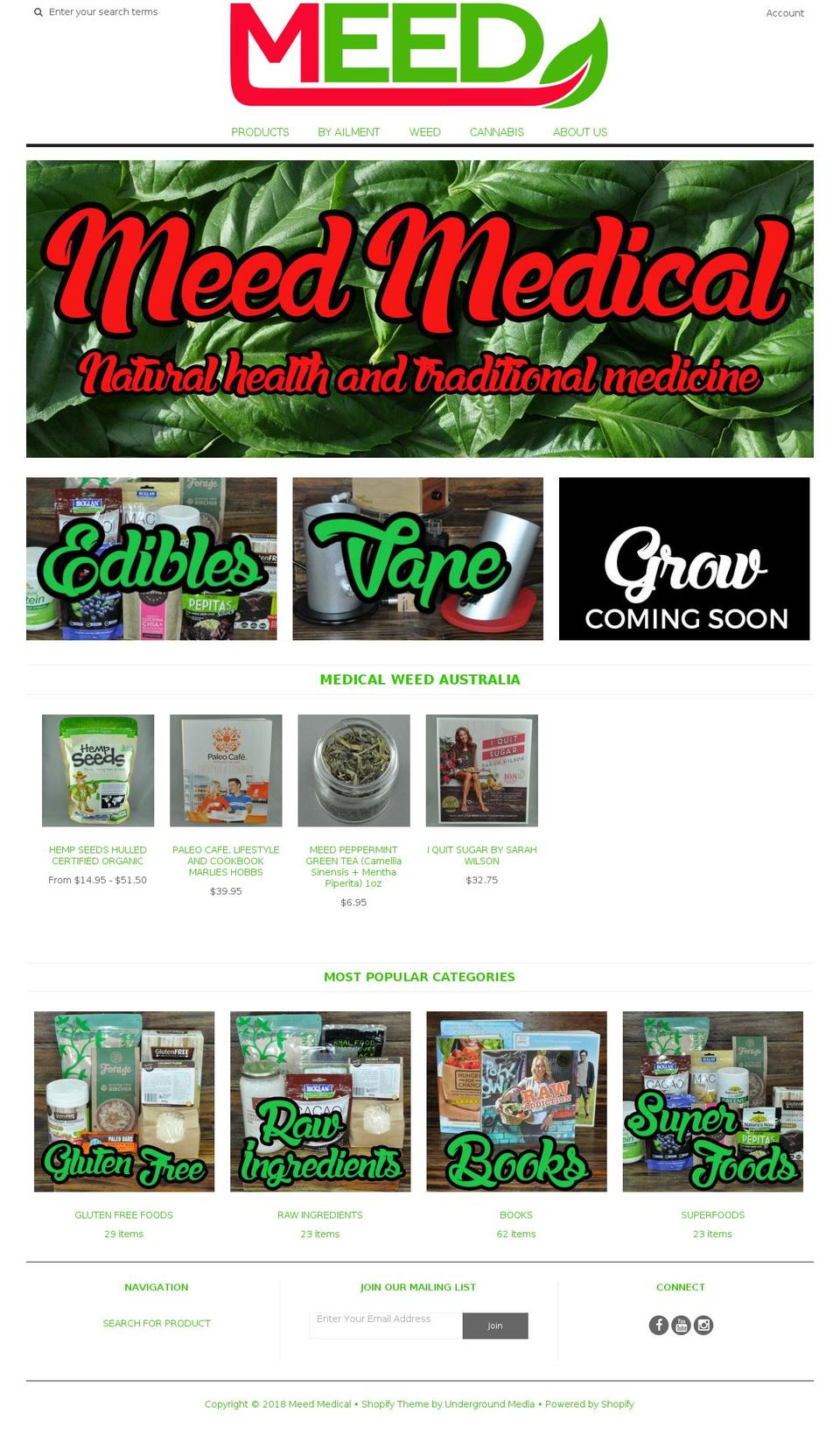 customcannabinoids.com — Shopify storefront screenshot