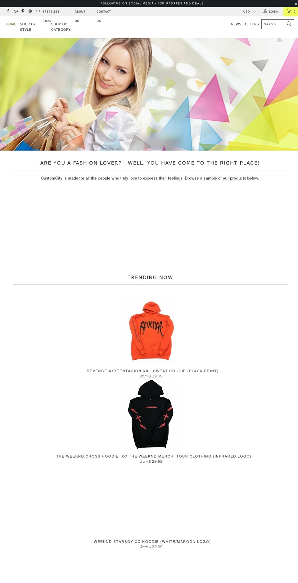 Copy of custom city Shopify theme site example customcityink.com