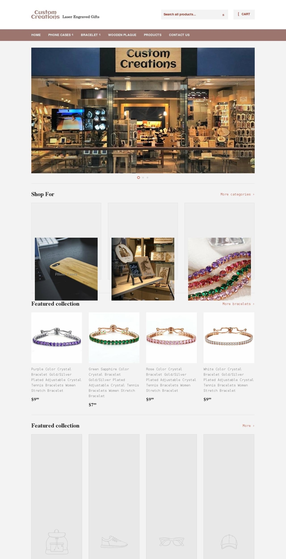 customcreationsgift.com shopify website screenshot