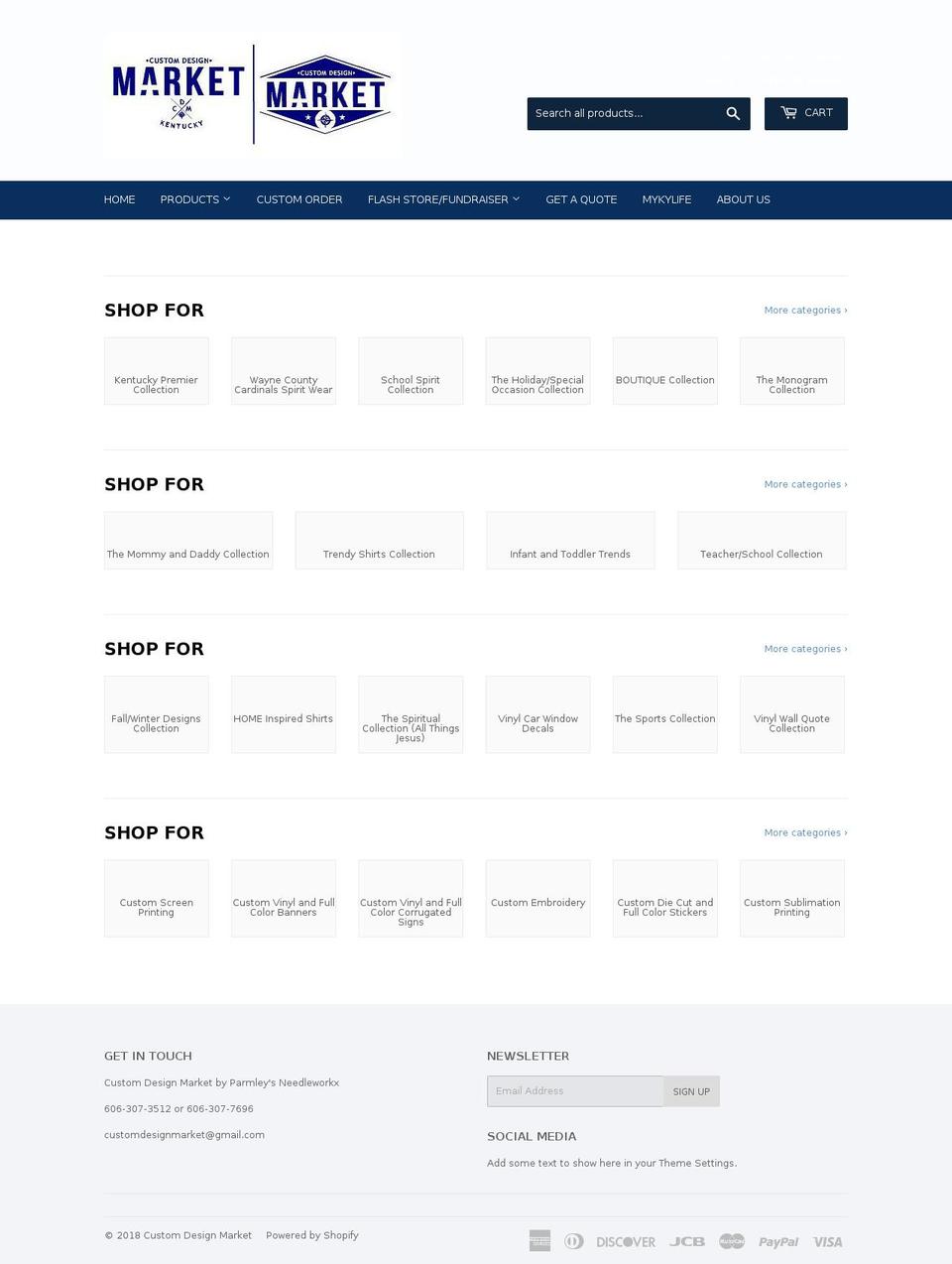 customdesignmarket.com — Shopify storefront screenshot