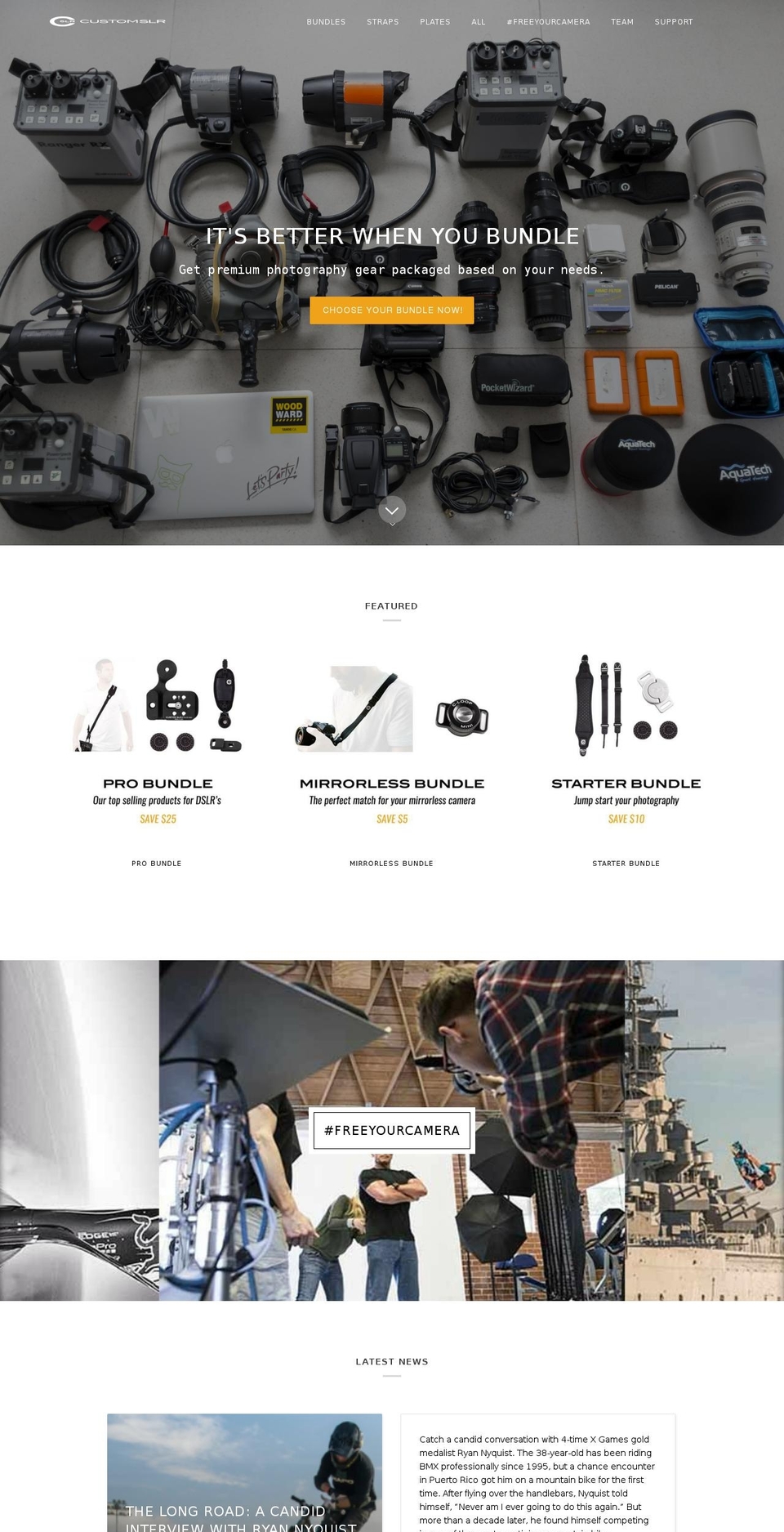 Custom SLR v3.02 Shopify theme site example customdslr.com