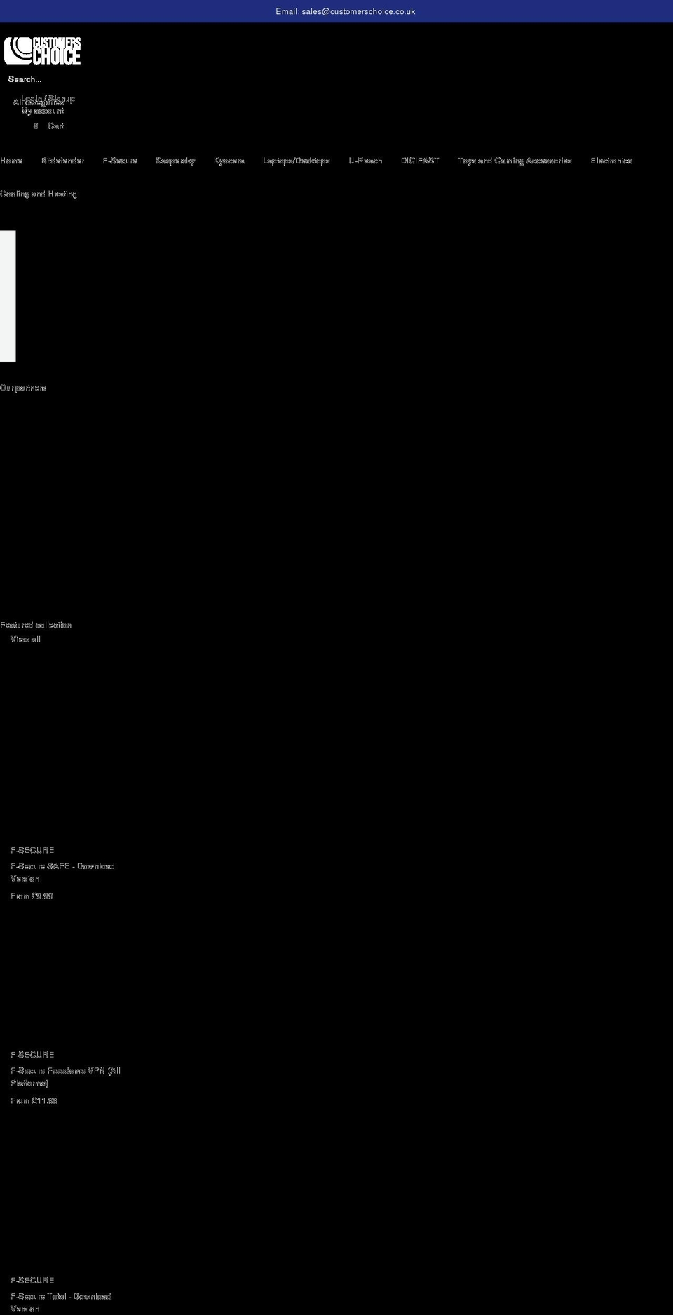customerschoice.co.uk shopify website screenshot