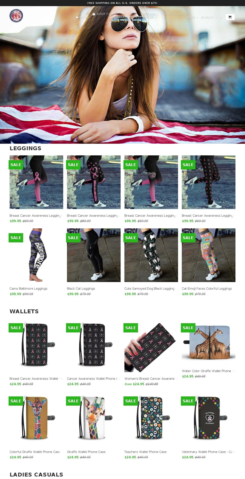 customglory.com shopify website screenshot