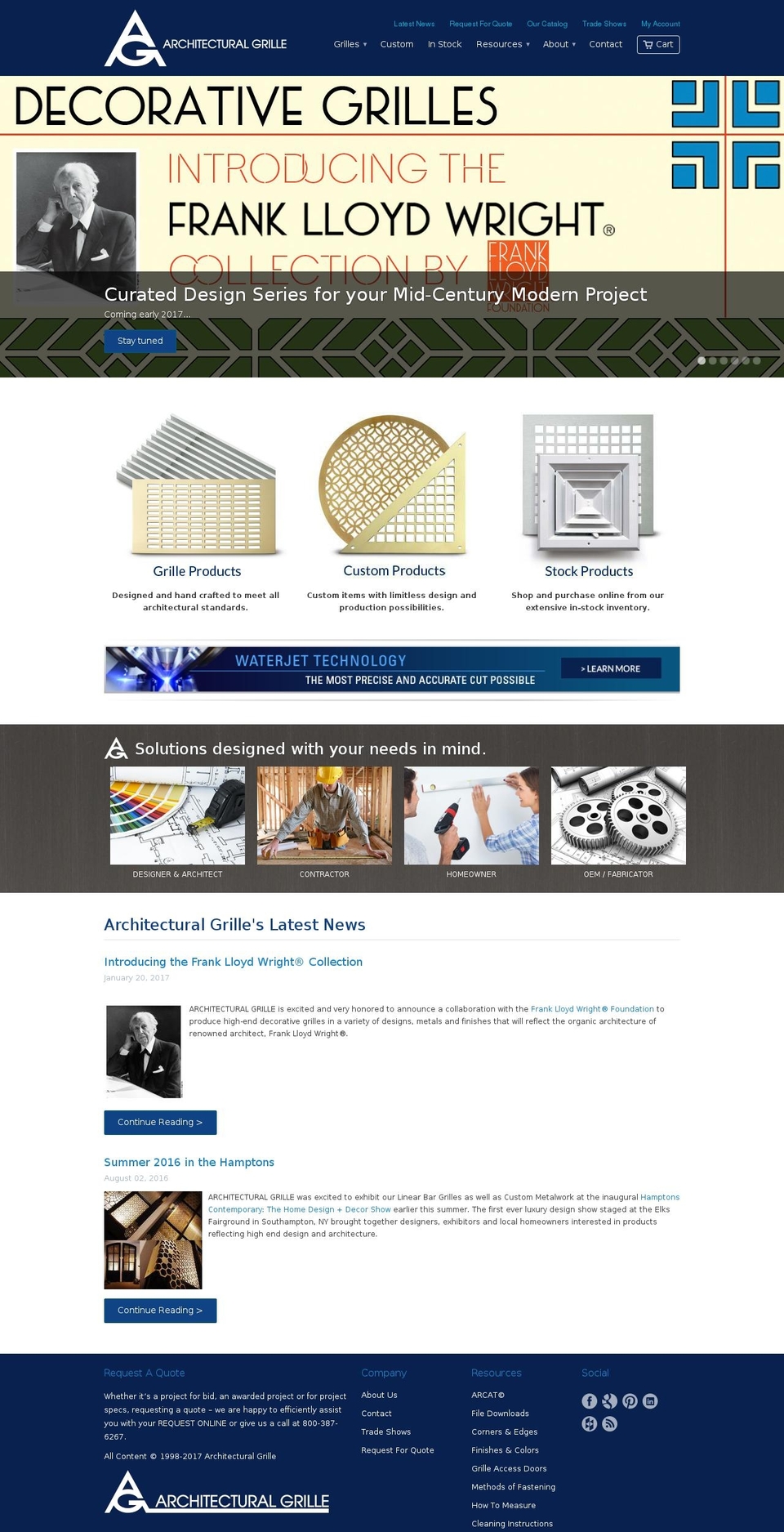 customgrilles.co shopify website screenshot