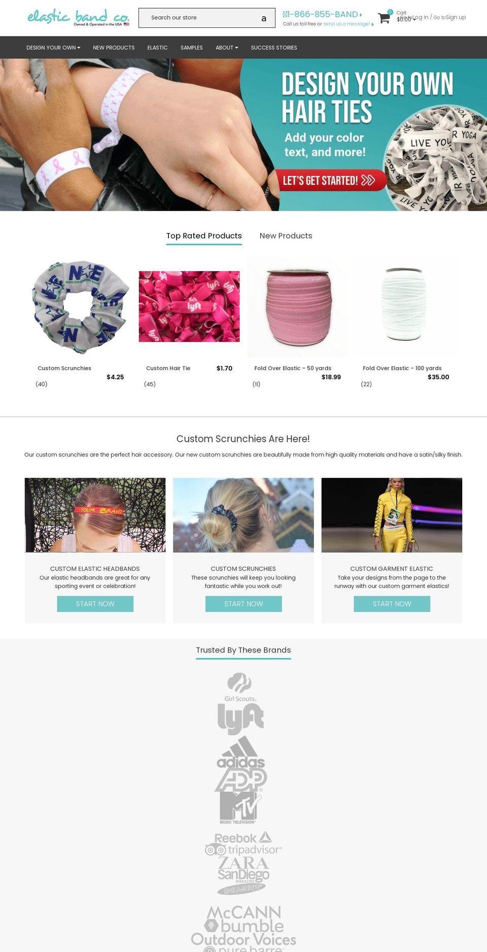 customhairtie.com — Shopify storefront screenshot