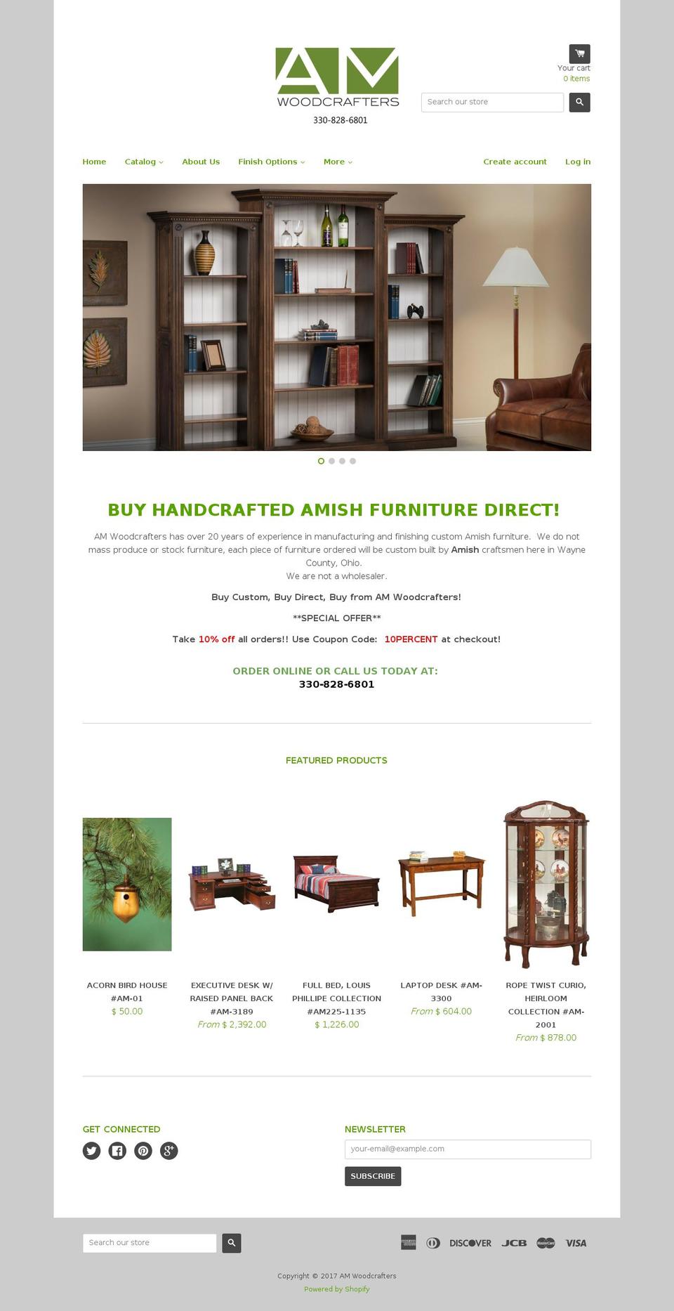 customhomeoffice.com shopify website screenshot
