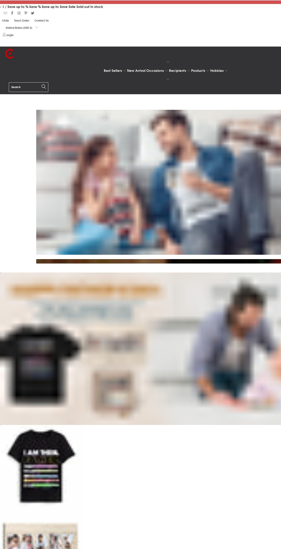 customizeaf.com shopify website screenshot