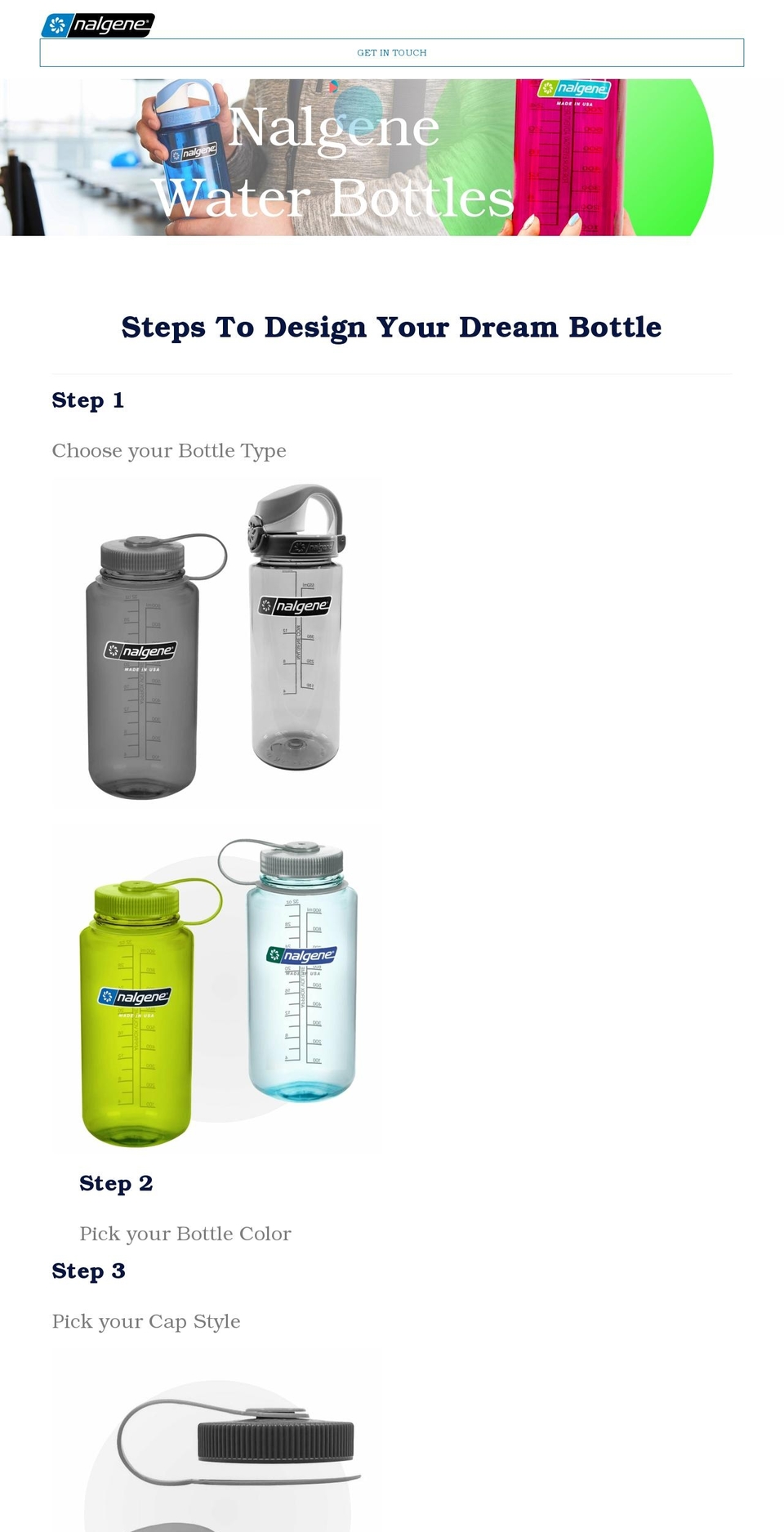 customnalgene.com shopify website screenshot