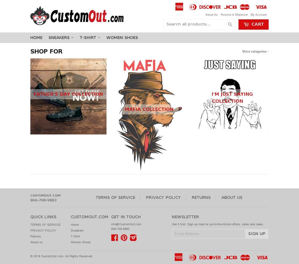 dsl-5-0-1 Shopify theme site example customout.com