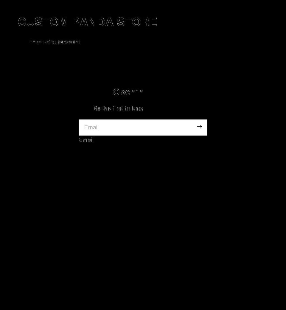 custompanda.store shopify website screenshot