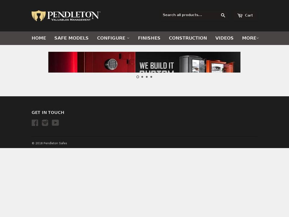 custompendletonsafes.com — Shopify storefront screenshot