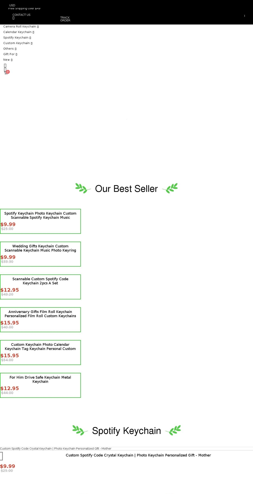 --分类页改版 Shopify theme site example customphotokeychain.com